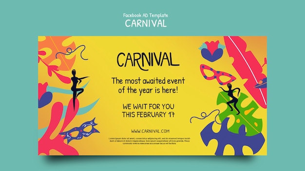 Free PSD carnival template design