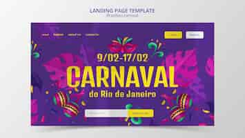 Free PSD carnival template design