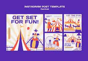 Free PSD carnival template design