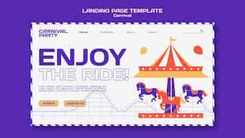 Free PSD carnival template design