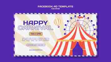 Free PSD carnival template design