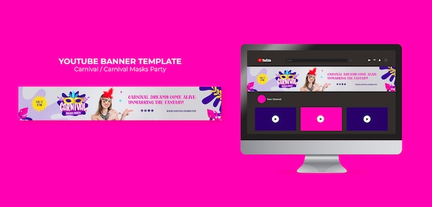 Free PSD carnival template design