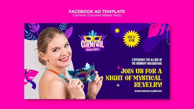 Free PSD carnival template design