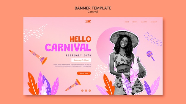 Free PSD carnival  template design