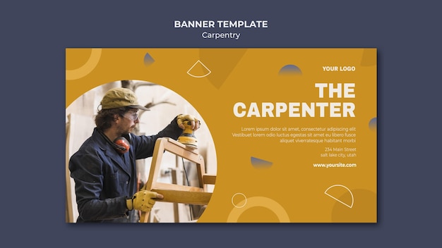 Carpenter ad banner template