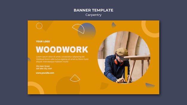 Carpenter ad banner template