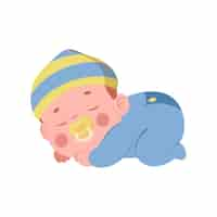 Free PSD cartoon baby illustration