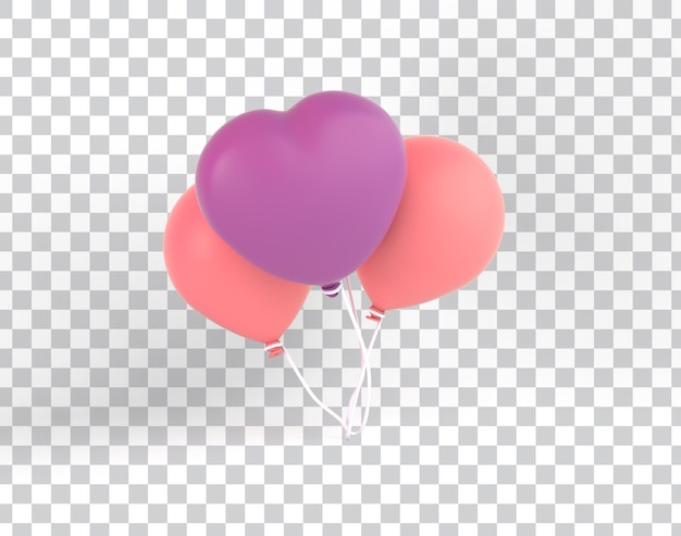 Free PSD cartoon balloons