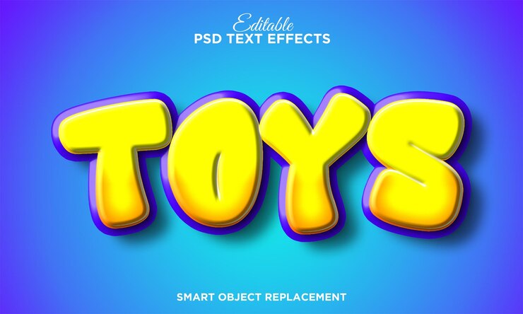 Free PSD cartoon editable text effect