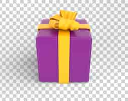 Free PSD cartoon eid gift box