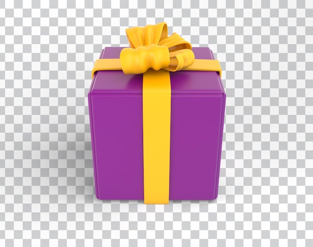 Free PSD cartoon eid gift box