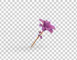 Free PSD cartoon flower