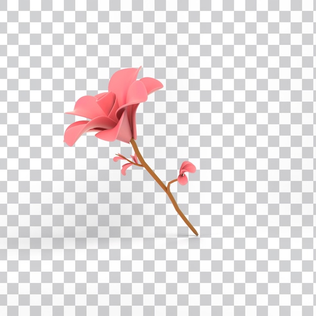 Free PSD cartoon flower