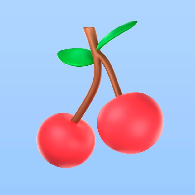 Casino cherries icon render