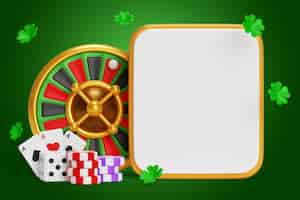 Free PSD casino sales blank banner background