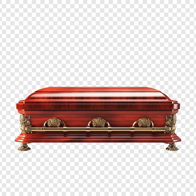 Casket isolated on transparent background