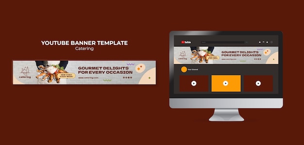 catering service youtube banner template