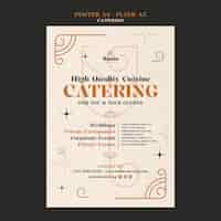 Free PSD catering  template design