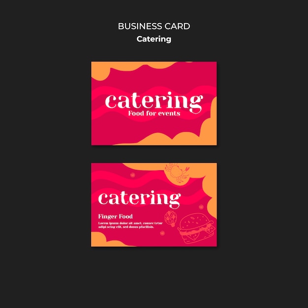 Free PSD catering template design