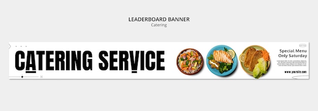 無料PSD ケータリングのテンプレートデザイン