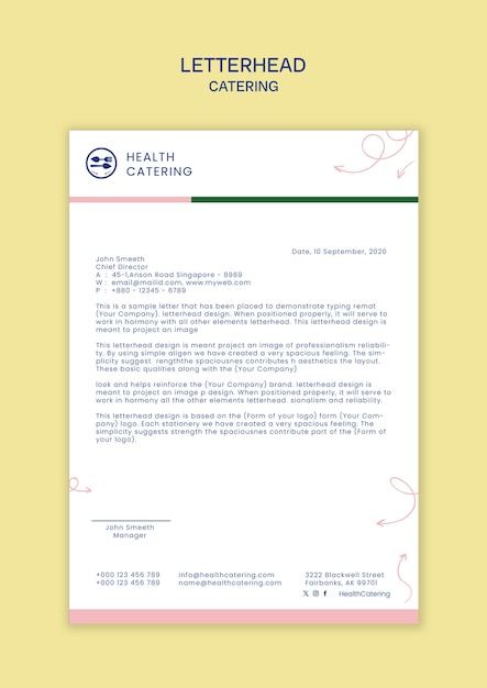 catering template design