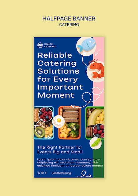 Catering template design