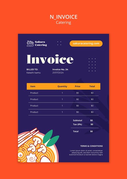 catering template design
