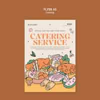 Free PSD catering template design