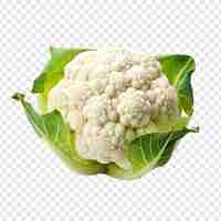 Free PSD cauliflower isolated on transparent background