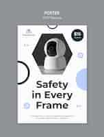 Free PSD cctv security template design