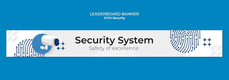 Free PSD cctv security template design