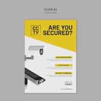 Free PSD cctv security template design