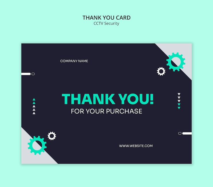 Free PSD cctv security  template design
