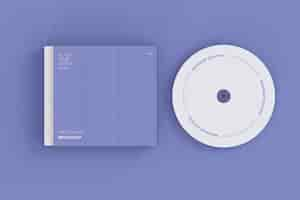 PSD gratuito mockup di cd e case