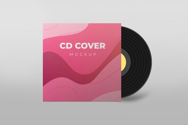 Download Free Psd Compact Disc Cover Mock Up PSD Mockup Templates