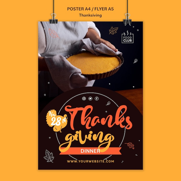 Celebrational thanksgiving print template