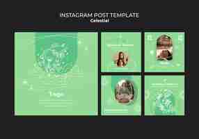 Free PSD celestial style template design