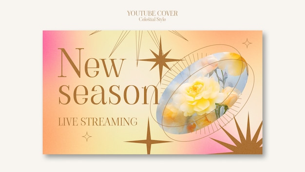 Free PSD celestial style  youtube cover