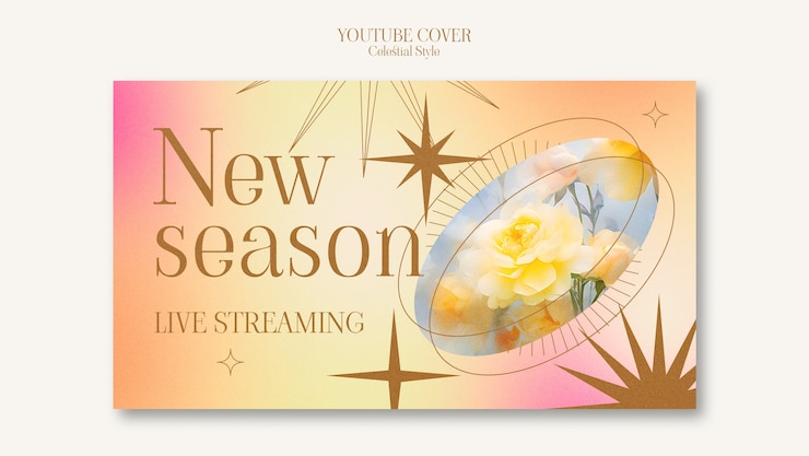 मुफ़्त PSD celestial style  youtube cover