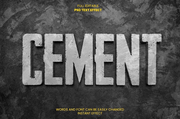 Cement Text Effect