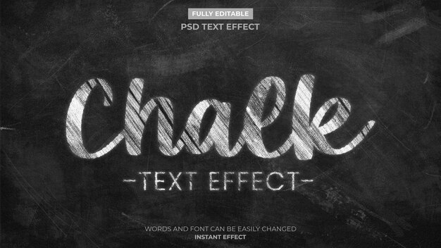 Chalk text Effect