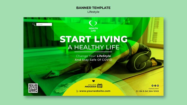 Change your lifestyle banner template