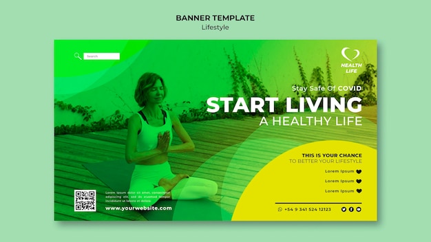 Change your lifestyle banner template