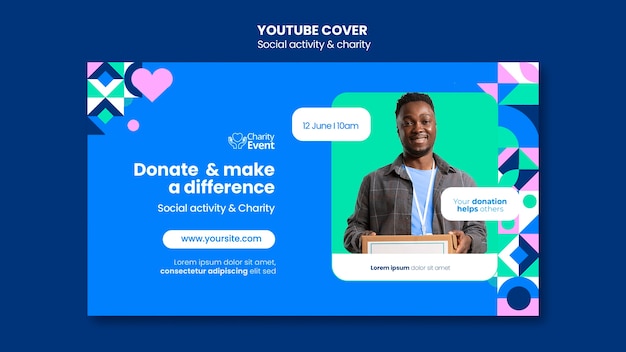 Charity design template