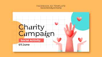 Free PSD charity template design