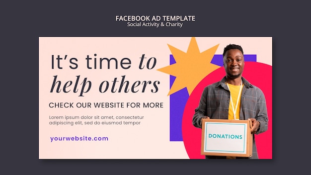 Free PSD charity template design