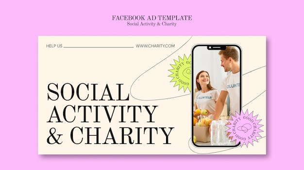 Free PSD charity template design