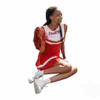 Free PSD cheerleader isolated figure