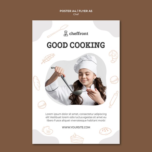 chef lesson poster style