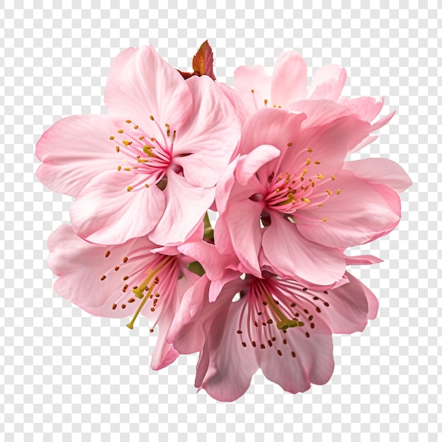 無料PSD 透明な背景に分離された桜の花 png